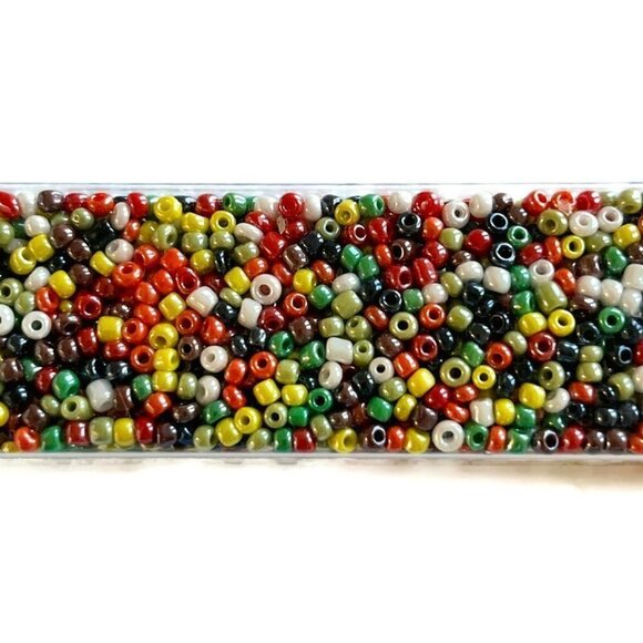 As Low as $2! Tubed 2mm Colourful Cuties Opaque Lustre Seed Bead Mix 12/0 35g - Picture 2 of 2